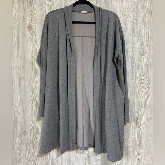 J. Jill Sweaters - Soft Cozy J Jill Fit Gray Longline Cardigan Modal Polyester Spandex Blend XL